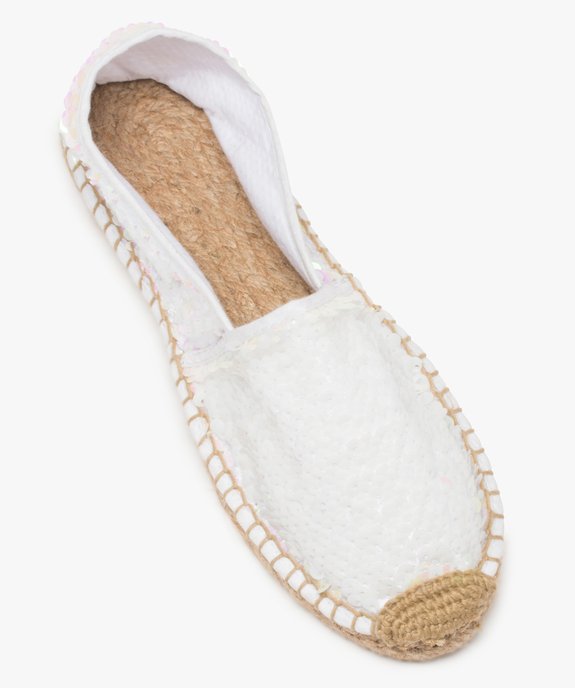 Espadrilles femme à sequins irisés réversibles vue5 - GEMO (PLAGE) - GEMO