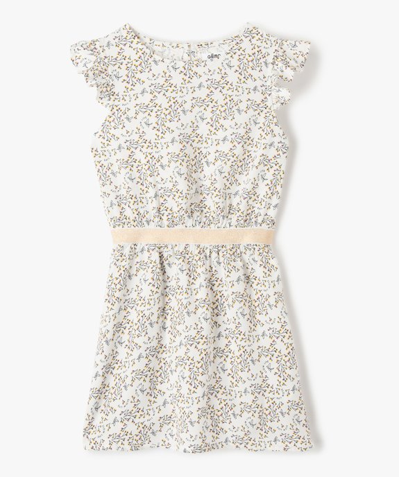Robe fille imprimée avec ceinture pailletée vue1 - GEMO (ENFANT) - GEMO