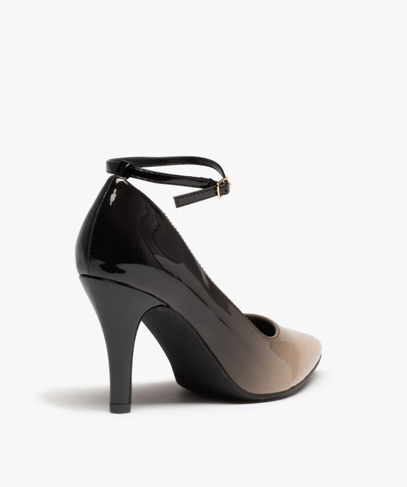 Escarpins femme à talon aiguille dessus verni vue4 - GEMO(URBAIN) - GEMO