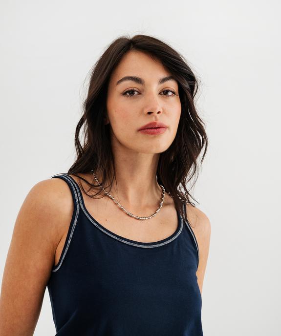 Débardeur à doubles bretelles fille - LuluCastagnette X Alizée vue2 - LULU CASTAGNETTE G4G D - GEMO