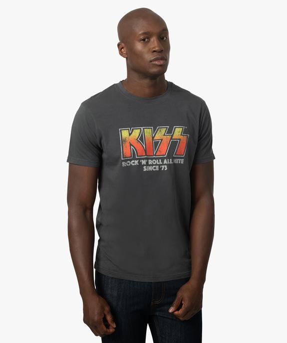 Tee-shirt homme avec inscription rock - Kiss vue1 - KISS - GEMO