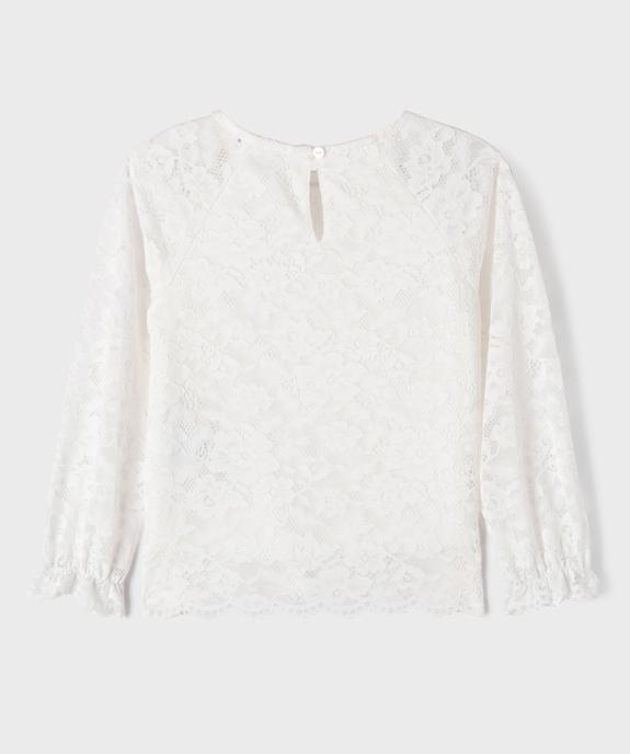 Blouse manches longues en dentelle fille vue1 - GEMO (ENFANT) - GEMO