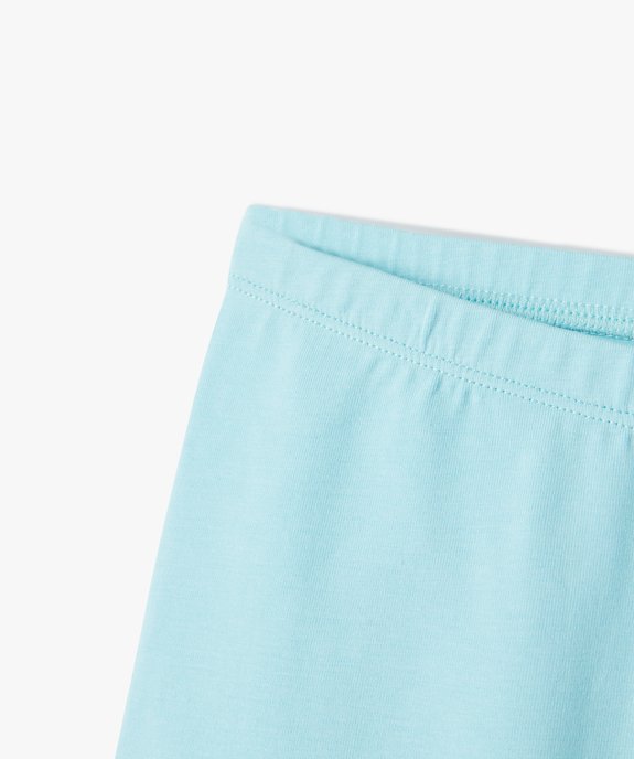 Legging court cycliste uni fille vue2 - GEMO