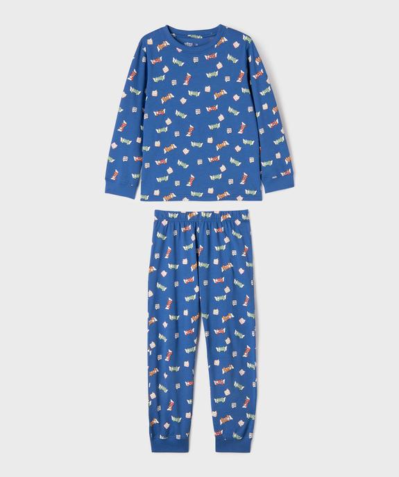 Pyjama bicolore avec motif jeu vidéo garçon vue1 - GEMO 4G GARCON - GEMO