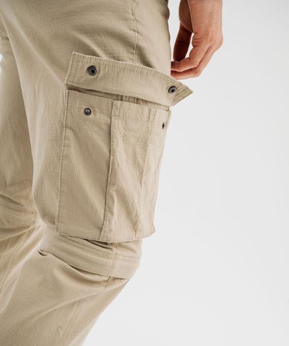 Pantalon cargo 2-en-1 transformable en short homme - Roadsign vue6 - ROADSIGN G4G - GEMO