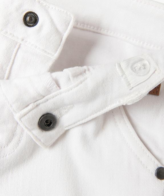 Short slim uni en toile extensible bébé garçon vue2 - GEMO(BEBE DEBT) - GEMO