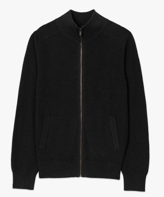Gilet homme zippé à col montant vue4 - GEMO (HOMME) - GEMO