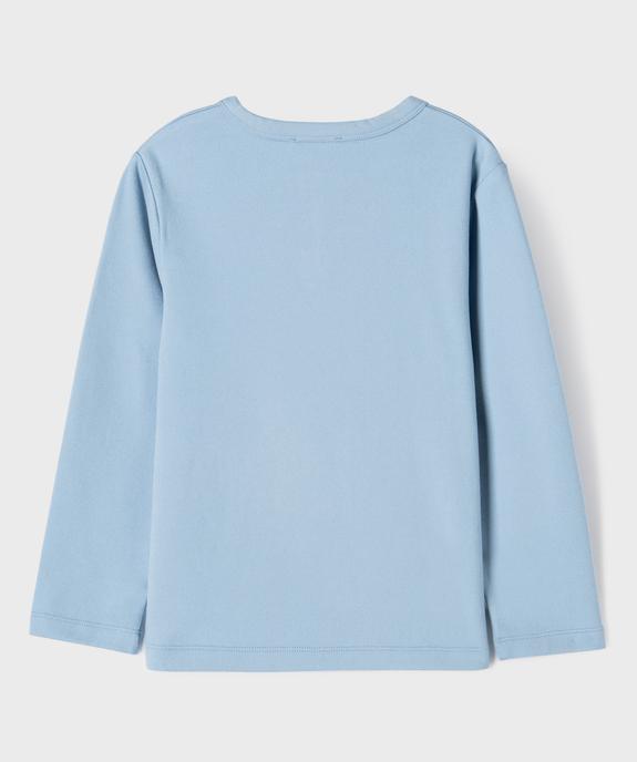 Tee-shirt manches longues chaud col tunisien garçon vue3 - GEMO (ENFANT) - GEMO