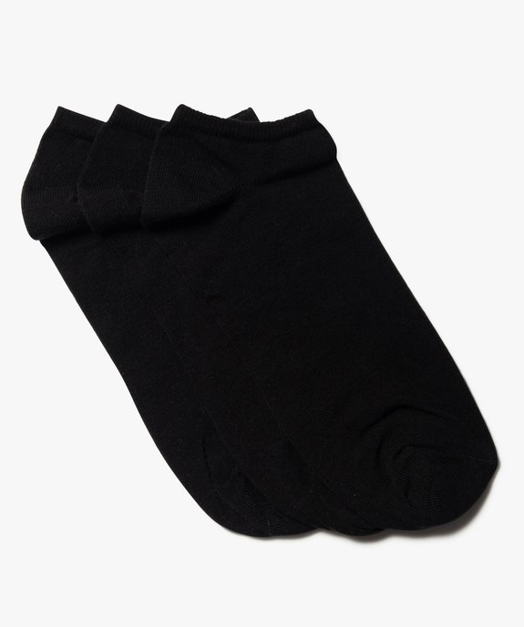 Chaussettes homme ultra courtes unies (lot de 3) vue1 - GEMO(HOMWR HOM) - GEMO