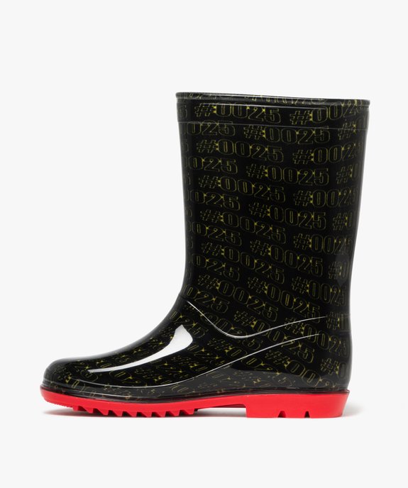 Bottes de pluie à semelle crantée contrastante Pikachu - Pokemon vue3 - POKEMON - GEMO