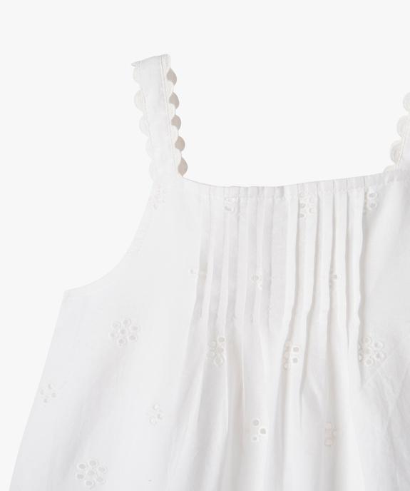 Blouse à bretelles en broderie anglaise fille vue2 - GEMO (ENFANT) - GEMO