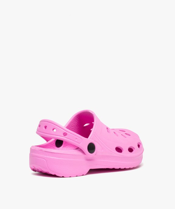 Sabots souples fille unis dessus perforé vue4 - GEMO (ENFANT) - GEMO