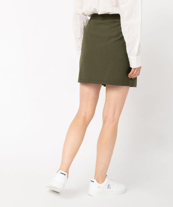 Jupe courte portefeuille à poche femme vue4 - GEMO(FEMME PAP) - GEMO