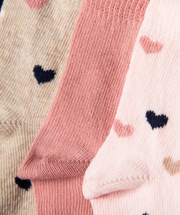 Chaussettes bébé fille modèles variés (lot de 5) vue2 - GEMO 4G BEBE - GEMO