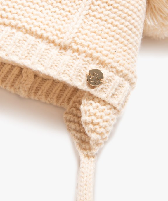 Ensemble hiver 2 pièces bébé fille bonnet et écharpe - LuluCastagnette vue2 - GEMO(BEBE DEBT) - GEMO