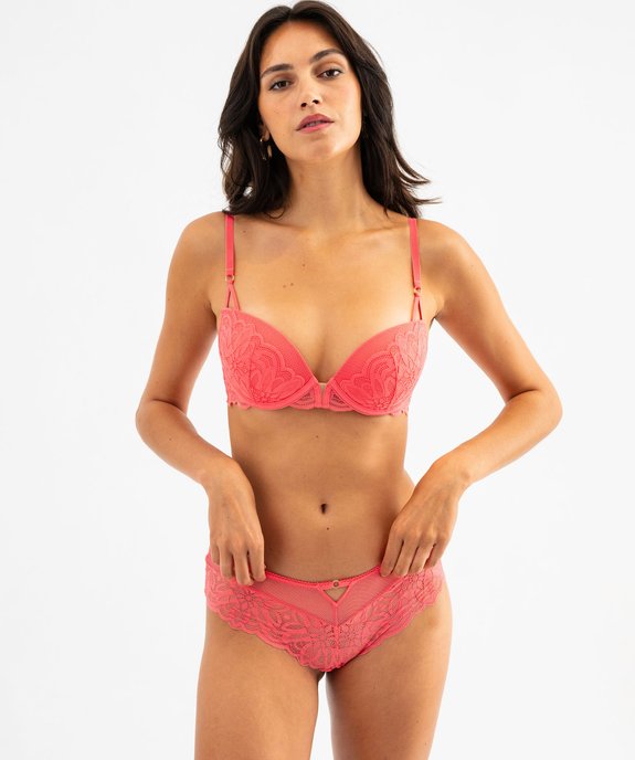 Soutien-gorge push-up en dentelle vue4 - GEMO(HOMWR FEM) - GEMO