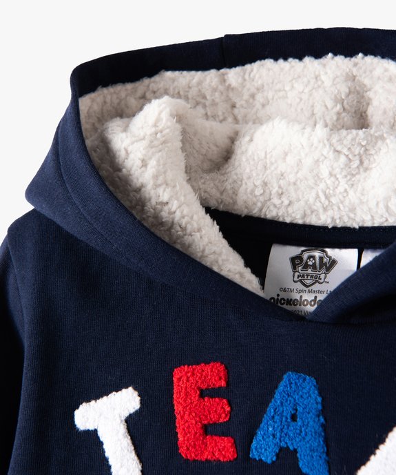Sweat garçon chaud à capuche doublée - La Pat'Patrouille vue4 - PAT PATROUILLE - GEMO