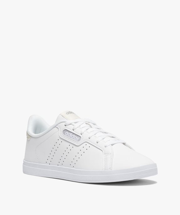 Baskets femme unies à lacets – Adidas Courtpoint Base vue2 - ADIDAS - GEMO