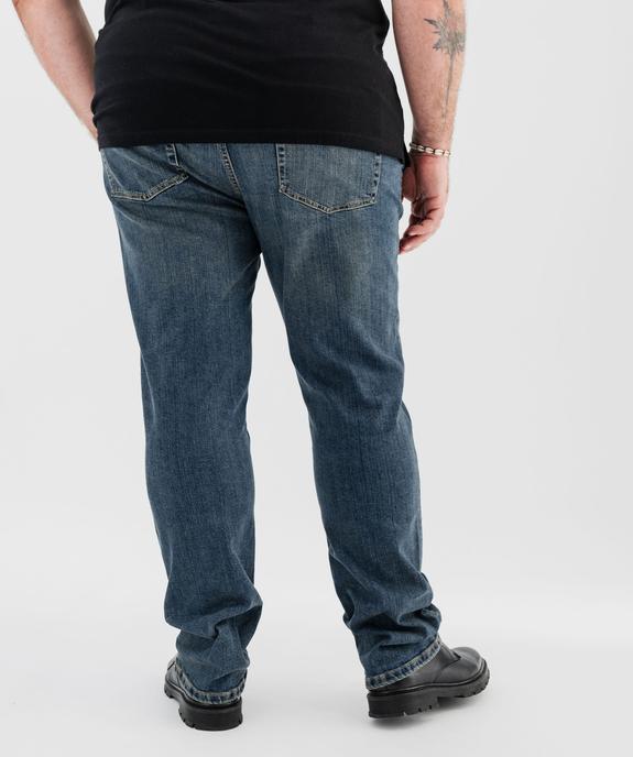 Jean coupe Regular coloris délavé homme vue10 - GEMO 4G HOMME - GEMO