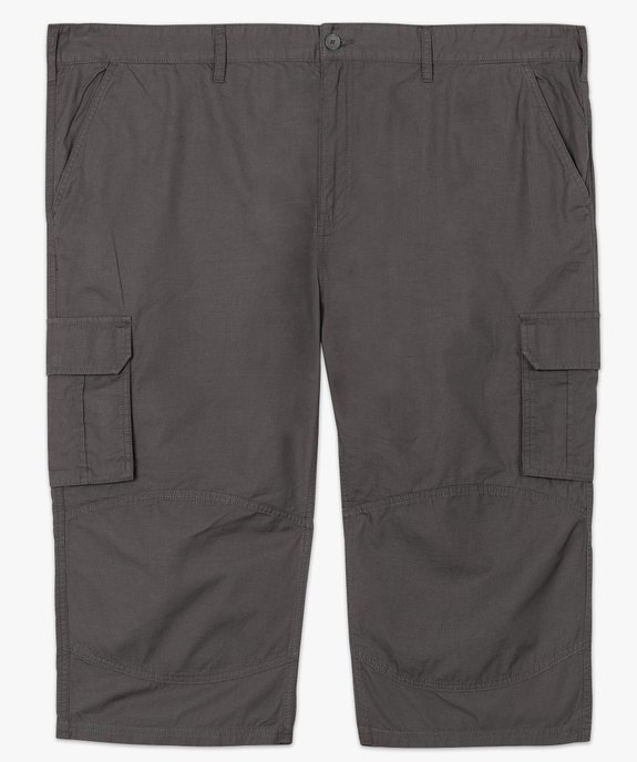 Pantacourt homme en toile multipoches vue4 - GEMO (G TAILLE) - GEMO