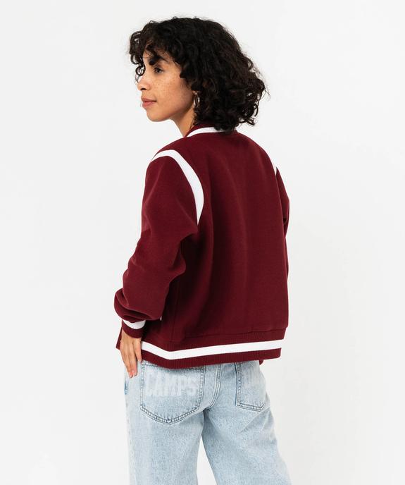 Blouson en feutrine esprit collège femme - Camps United vue3 - CAMPS UNITED - GEMO