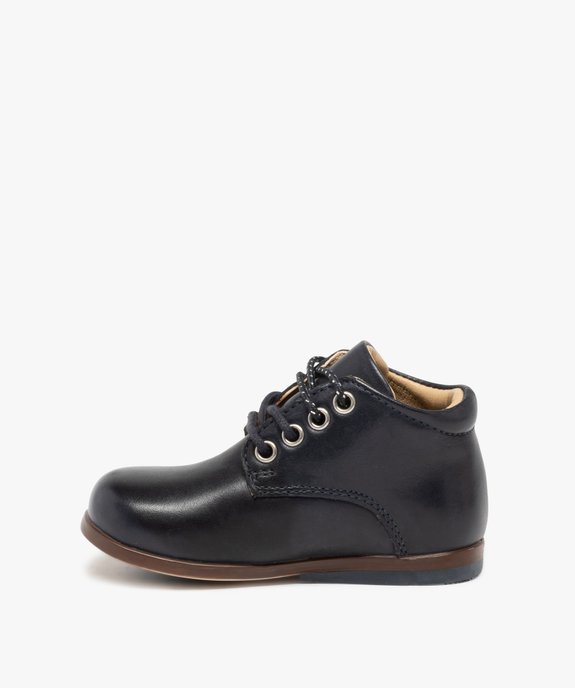 Chaussures premiers pas bébé fille dessus cuir - NA! vue4 - NA! - GEMO