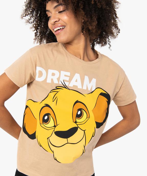Tee-shirt femme coupe ample - Disney Animals vue2 - DISNEY DTR - GEMO
