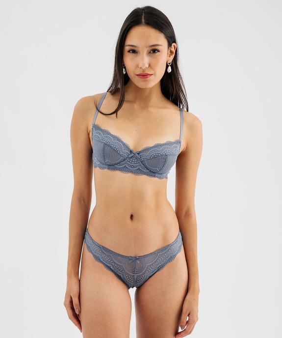 Soutien-gorge à armatures forme corbeille en dentelle vue1 - GEMO(HOMWR FEM) - GEMO