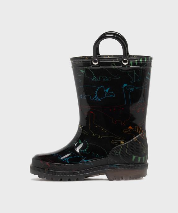 Bottes de pluie à motifs dinosaures garçon - 5 Miles vue3 - 5 MILES - GEMO