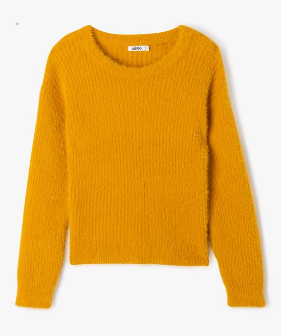 Pull à col rond en maille duveteuse fille vue1 - GEMO (ENFANT) - GEMO