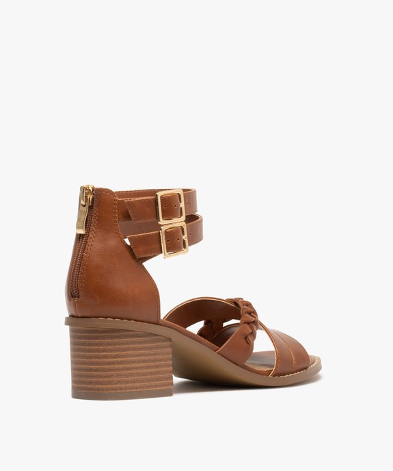 Sandales à talon avec double bride cheville femme - Valentina Baldano vue4 - VALENTINA BALDA - GEMO