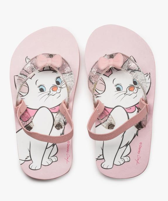 Tongs fille avec brides à paillettes et semelle Aristochats - Disney vue2 - DISNEY - GEMO