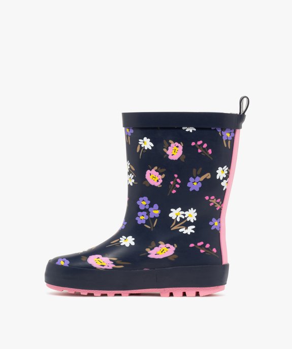 Bottes de pluie fille en caoutchouc fourrées et à motifs vue4 - LOVELY WINGS - GEMO