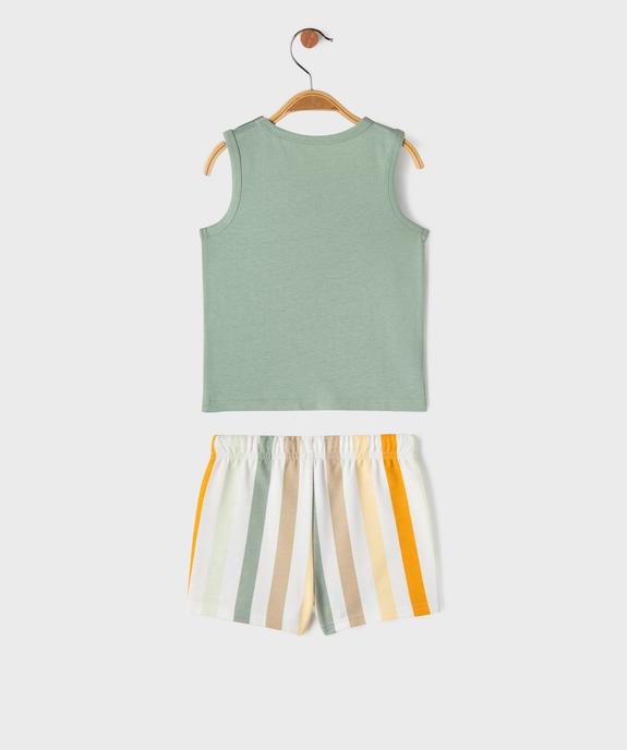 Ensemble 2 pièces bébé garçon - Débardeur et short vue4 - GEMO 4G BEBE - GEMO