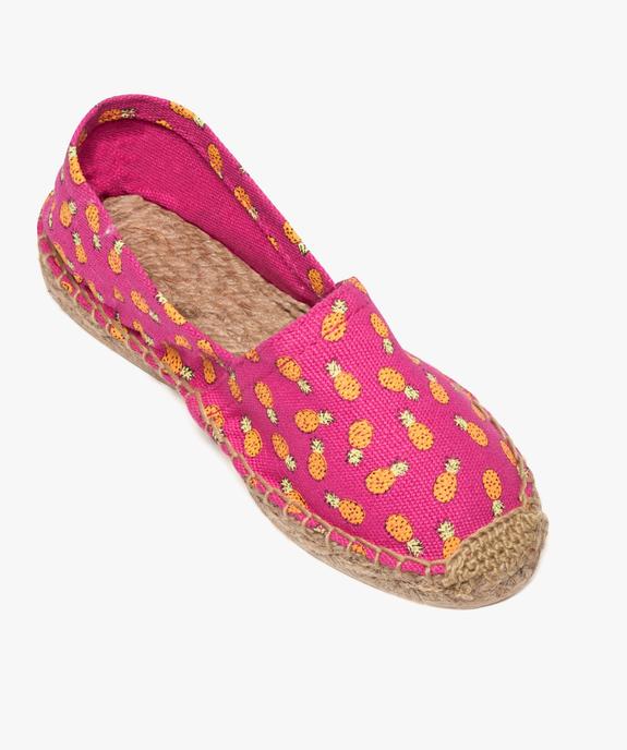 Espadrilles motif ananas vue5 - GEMO (PLAGE) - GEMO