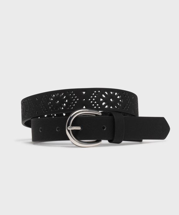 Ceinture avec motifs rosaces perforés fille vue4 - GEMO (JUNIOR) - GEMO