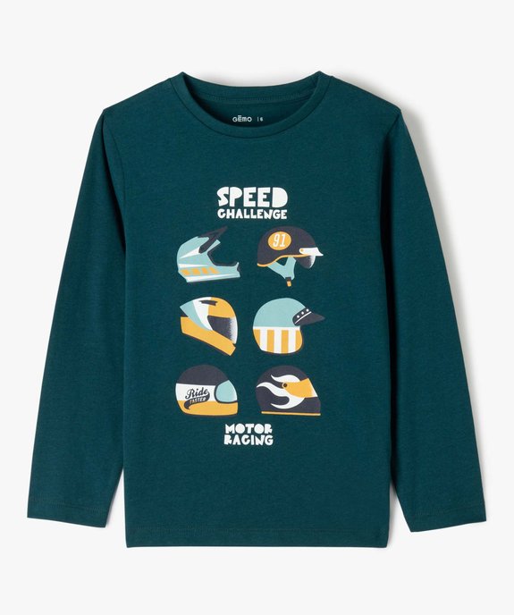 Tee-shirt garçon à manches longues avec motif XXL sur l’avant vue2 - GEMO (ENFANT) - GEMO