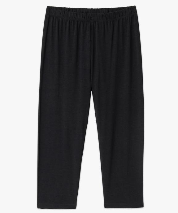 Legging uni longueur 7/8ème femme grande taille vue4 - GEMO 4G GT - GEMO