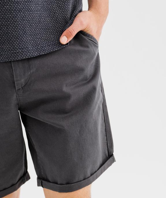 Bermuda chino en coton stretch homme vue2 - GEMO (HOMME) - GEMO