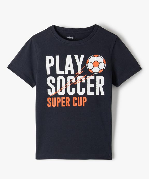 Tee-shirt football à manches courtes garçon vue2 - GEMO (ENFANT) - GEMO