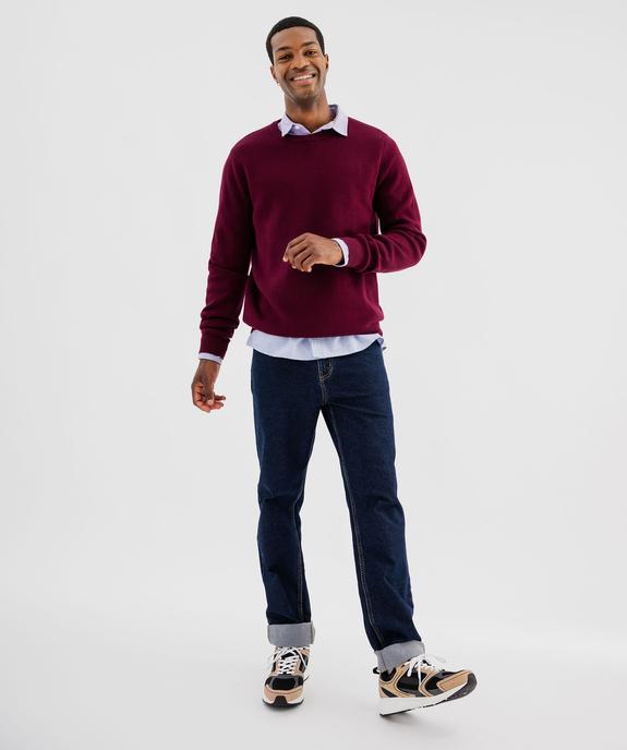 Pull en coton à col rond homme vue2 - GEMO (HOMME) - GEMO