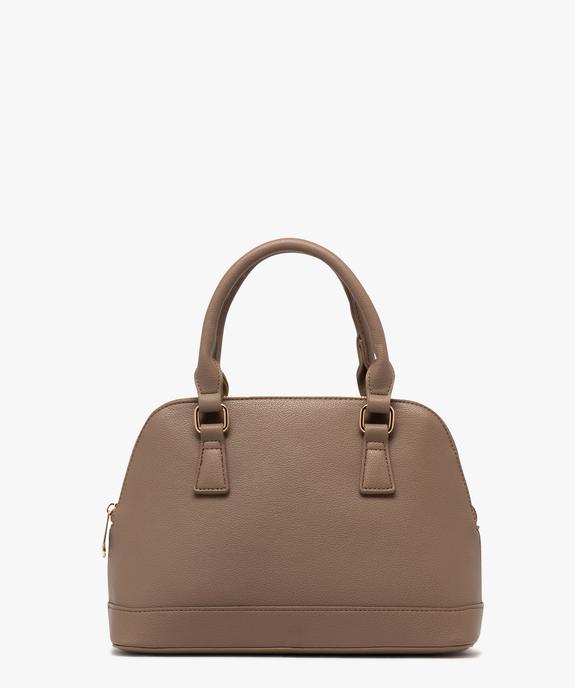 Sac rigide en matière grainée porté main femme vue1 - GEMO (ACCESS) - GEMO