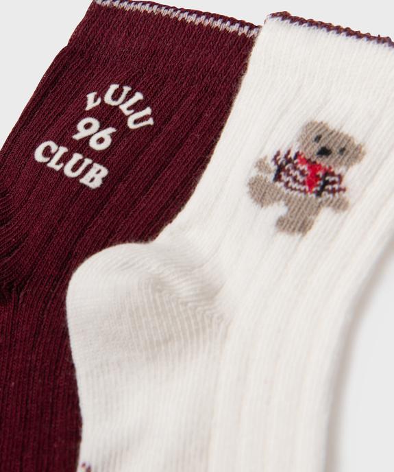 Chaussettes avec motif sur la tige bébé garçon (lot de 2) - LuluCastagnette vue2 - LULUCASTAGNETTE - GEMO