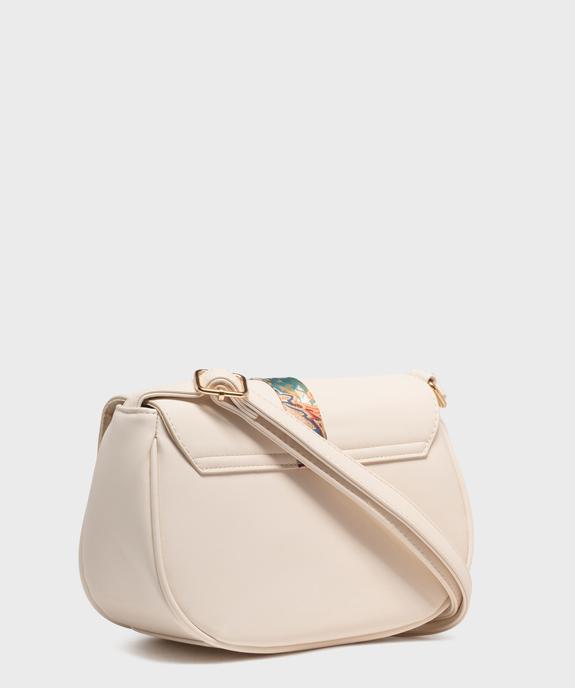 Sac besace demi-lune à détail foulard femme vue2 - GEMO (ACCESS) - GEMO