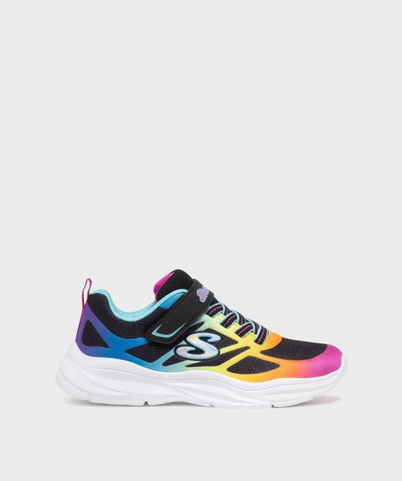 Baskets running en mesh fluo fille - Skechers  vue1 - SKECHERS - GEMO