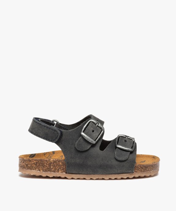 Sandales bébé garçon unies en cuir mat – NA! vue1 - NA! - GEMO