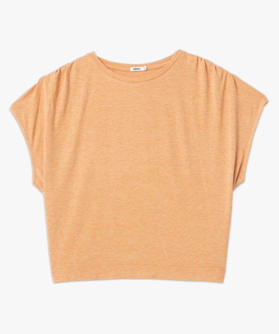 Tee-shirt femme coupe oversize en maille pailletée vue4 - GEMO(FEMME PAP) - GEMO