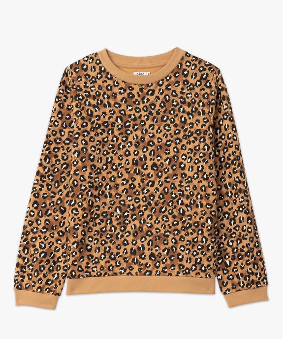 Sweat molletonné à motif léopard femme vue4 - GEMO(FEMME PAP) - GEMO