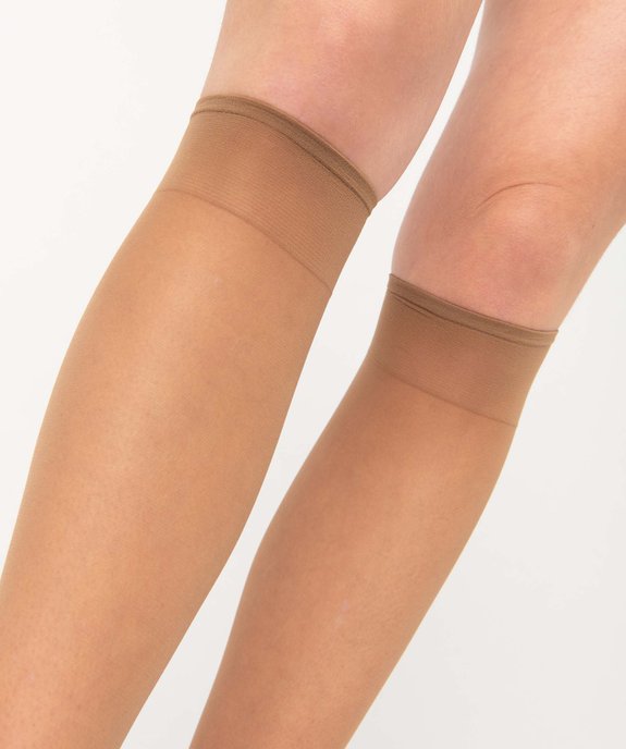Mi-bas mousse résistants femme (lot de 3) vue2 - GEMO(HOMWR FEM) - GEMO