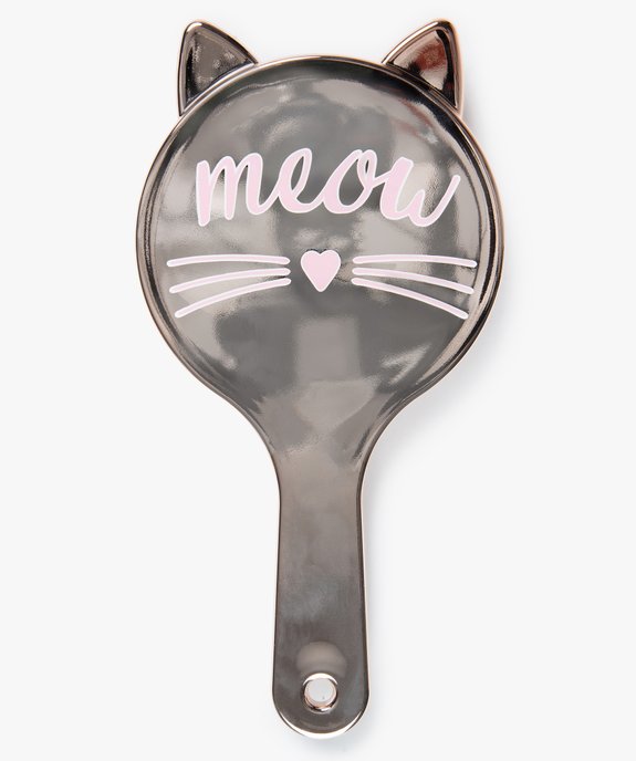 Brosse à cheveux femme pneumatique à tête ronde motif chat vue1 - GEMO (ACCESS) - GEMO